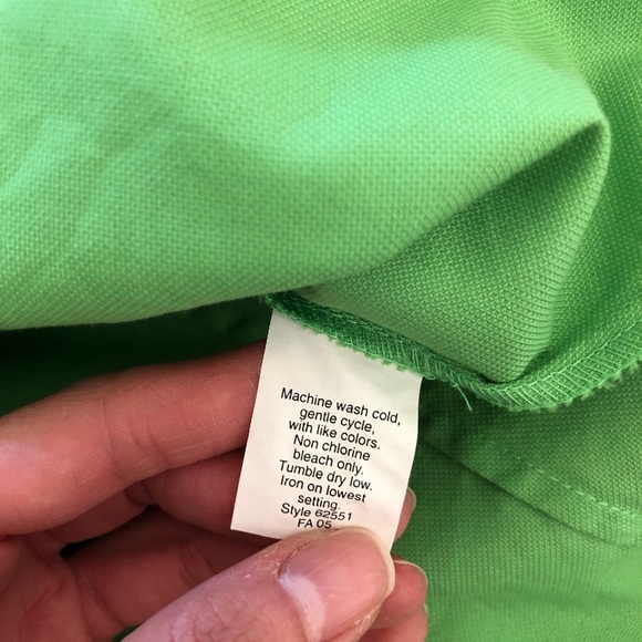 J. Crew Lime green button down, Sz 6 - Picture 3 of 7